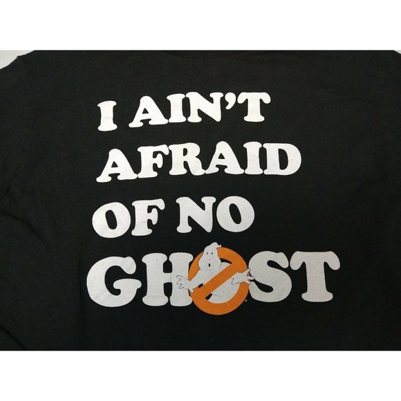 Ghostbusters I Ain't Afraid of No Ghost Women's T Shirt Size S  bottom cropped - Picture 2 of 5